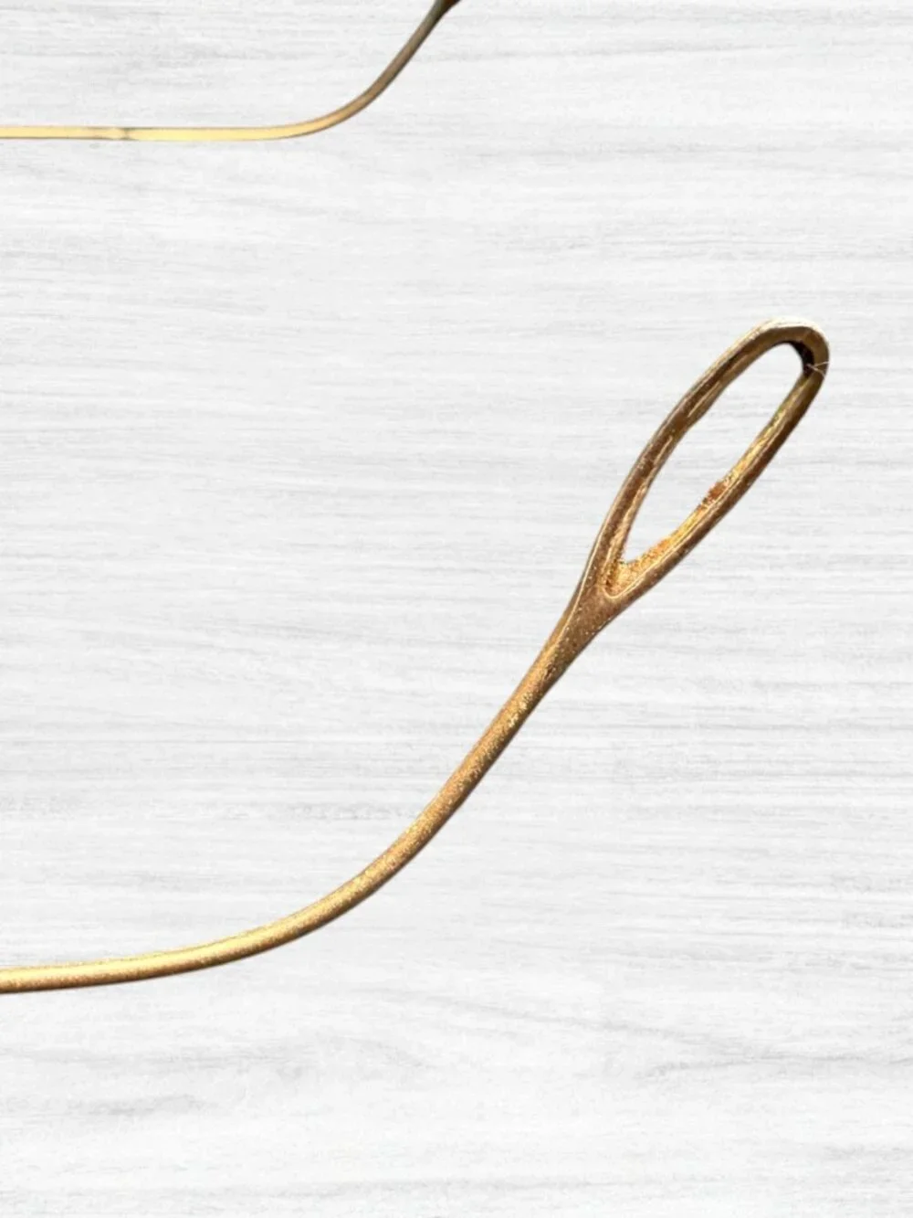 Vintage Polo Ralph Lauren Tiny Oval Glasses Gold Wire Cable Temples Office Siren